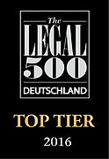 THE LEGAL 500, Top Tier 2016